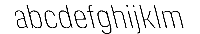 DeBox Condensed Thin Slant Tall FONT