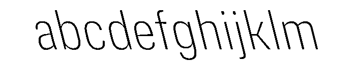 DeBox Condensed Thin Slanted FONT