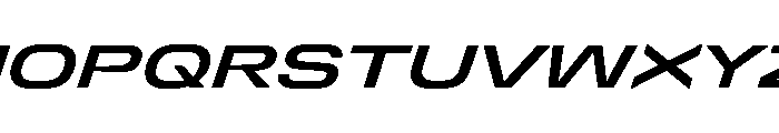 DeBox Expanded Bold Ita Short Font UPPERCASE
