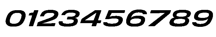 DeBox Expanded Bold Italic Tall Font OTHER CHARS