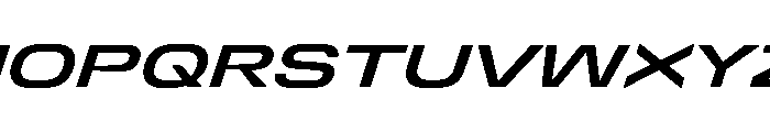 DeBox Expanded Bold Italic Tall Font UPPERCASE