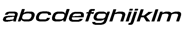 DeBox Expanded Bold Italic Tall FONT
