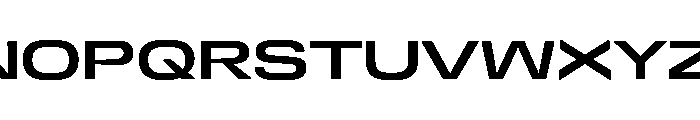 DeBox Expanded Bold Short Font UPPERCASE