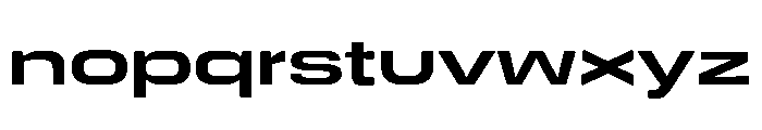 DeBox Expanded Bold Short Font LOWERCASE