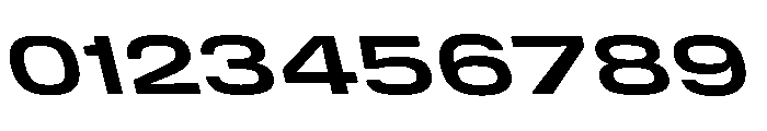 DeBox Expanded Bold Slant Short Font OTHER CHARS