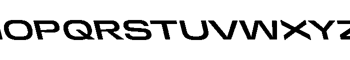 DeBox Expanded Bold Slant Tall Font UPPERCASE