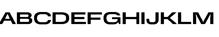 DeBox Expanded Bold Tall Font UPPERCASE