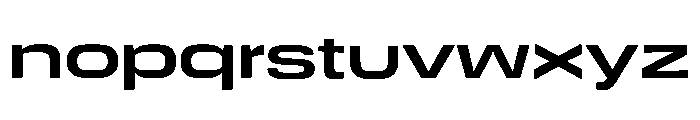 DeBox Expanded Bold Font LOWERCASE