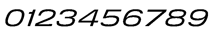 DeBox Expanded Italic Short Font OTHER CHARS
