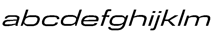 DeBox Expanded Italic Short FONT
