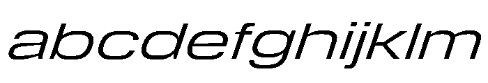 DeBox Expanded Italic Tall FONT