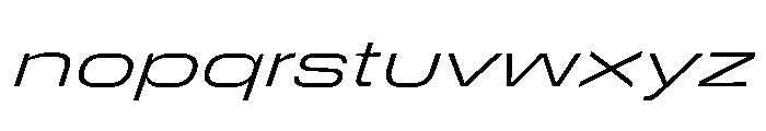 DeBox Expanded Light Ita Short Font LOWERCASE