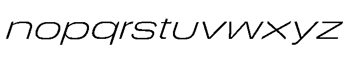 DeBox Expanded Light Ita Tall Font LOWERCASE