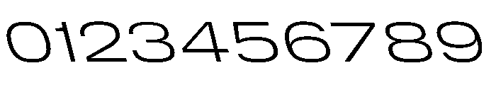 DeBox Expanded Light Slant Tall Font OTHER CHARS