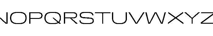 DeBox Expanded Light Tall Font UPPERCASE