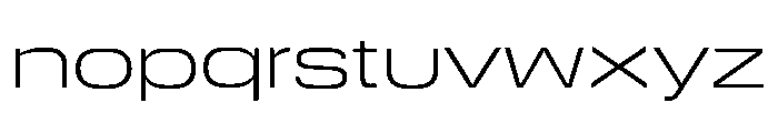 DeBox Expanded Light Tall Font LOWERCASE