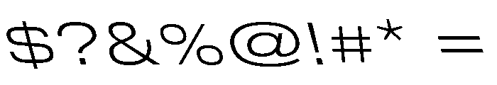 DeBox Expanded Lt Sla Short Font OTHER CHARS