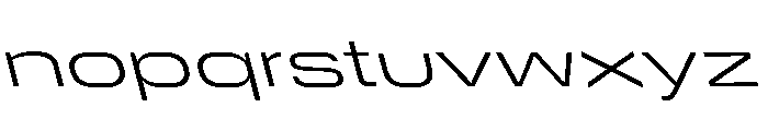DeBox Expanded Lt Sla Short Font LOWERCASE
