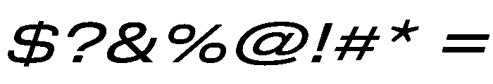 DeBox Expanded Med Ita Short Font OTHER CHARS