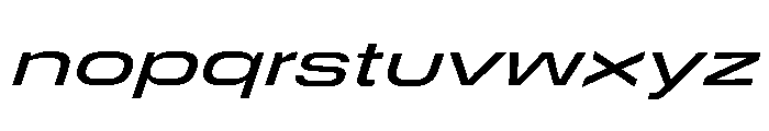DeBox Expanded Med Ita Short Font LOWERCASE