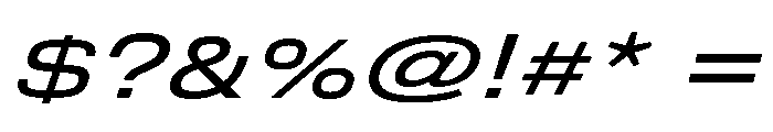 DeBox Expanded Med Ita Tall Font OTHER CHARS