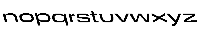 DeBox Expanded Med Slant Short Font LOWERCASE