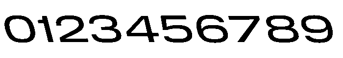 DeBox Expanded Med Slant Tall Font OTHER CHARS