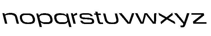 DeBox Expanded Med Slant Tall Font LOWERCASE