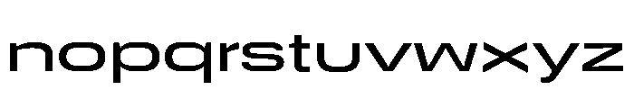 DeBox Expanded Medium Short Font LOWERCASE