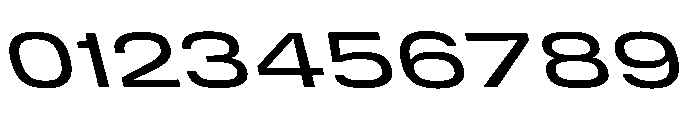DeBox Expanded Medium Slanted Font OTHER CHARS