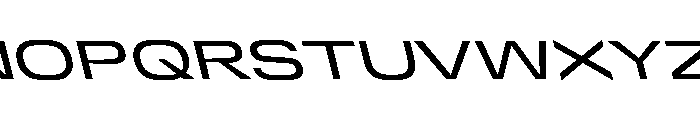 DeBox Expanded Medium Slanted Font UPPERCASE