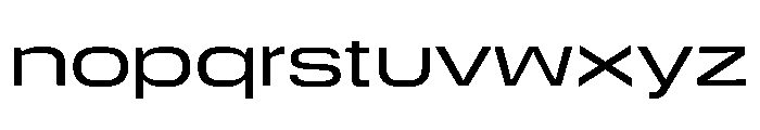 DeBox Expanded Medium Tall Font LOWERCASE