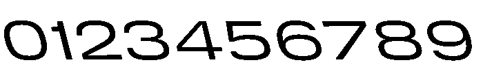 DeBox Expanded Slanted Short Font OTHER CHARS