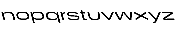 DeBox Expanded Slanted Short Font LOWERCASE