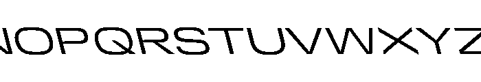 DeBox Expanded Slanted Tall Font UPPERCASE