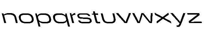 DeBox Expanded Slanted Font LOWERCASE