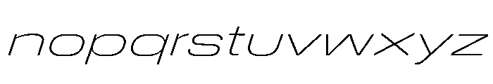 DeBox Expanded Thin Ita Short Font LOWERCASE