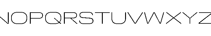 DeBox Expanded Thin Short Font UPPERCASE