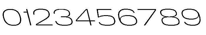 DeBox Expanded Thin Slant Short Font OTHER CHARS