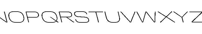DeBox Expanded Thin Slanted Font UPPERCASE