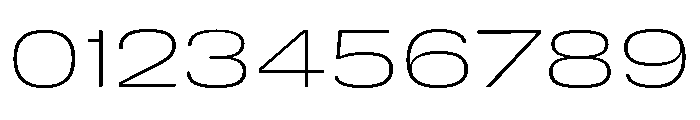 DeBox Expanded Thin Tall Font OTHER CHARS