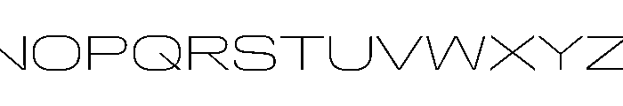 DeBox Expanded Thin Tall Font UPPERCASE