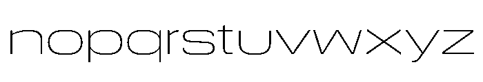 DeBox Expanded Thin Tall Font LOWERCASE