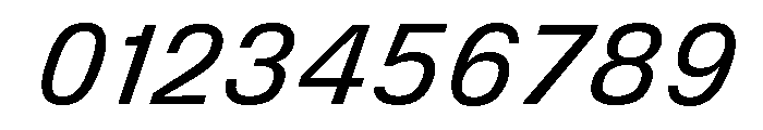 DeBox Italic Short Font OTHER CHARS