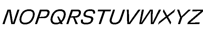 DeBox Italic Short Font UPPERCASE