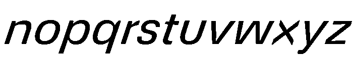 DeBox Italic Short Font LOWERCASE