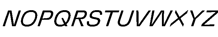 DeBox Italic Tall Font UPPERCASE