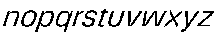 DeBox Italic Tall Font LOWERCASE