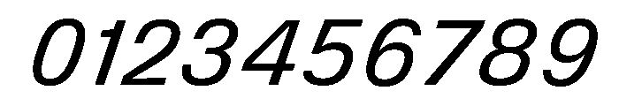 DeBox Italic Font OTHER CHARS