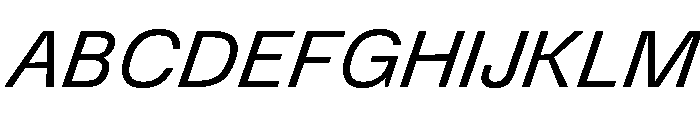 DeBox Italic Font UPPERCASE